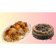 Father's Day Biriyani combo with sweets and borhani